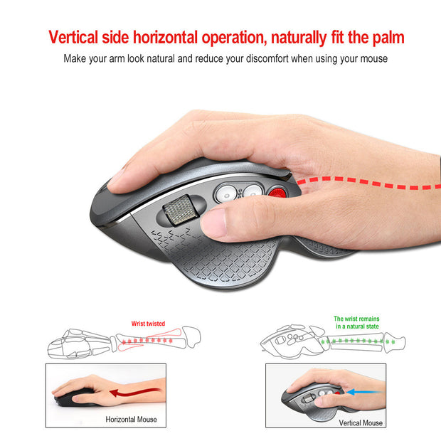 Ergonomic Vertical Wireless Mouse