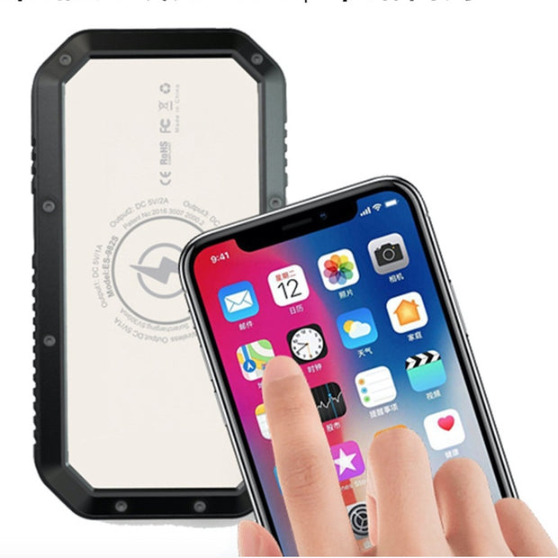 Solar Wireless Power Bank with Torch