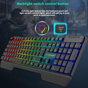 Black Luminous Keyboard and Mouse
